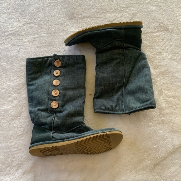 𝅺ugg Lo Pro 5619 Denim Button Boots - Picture 1 of 7